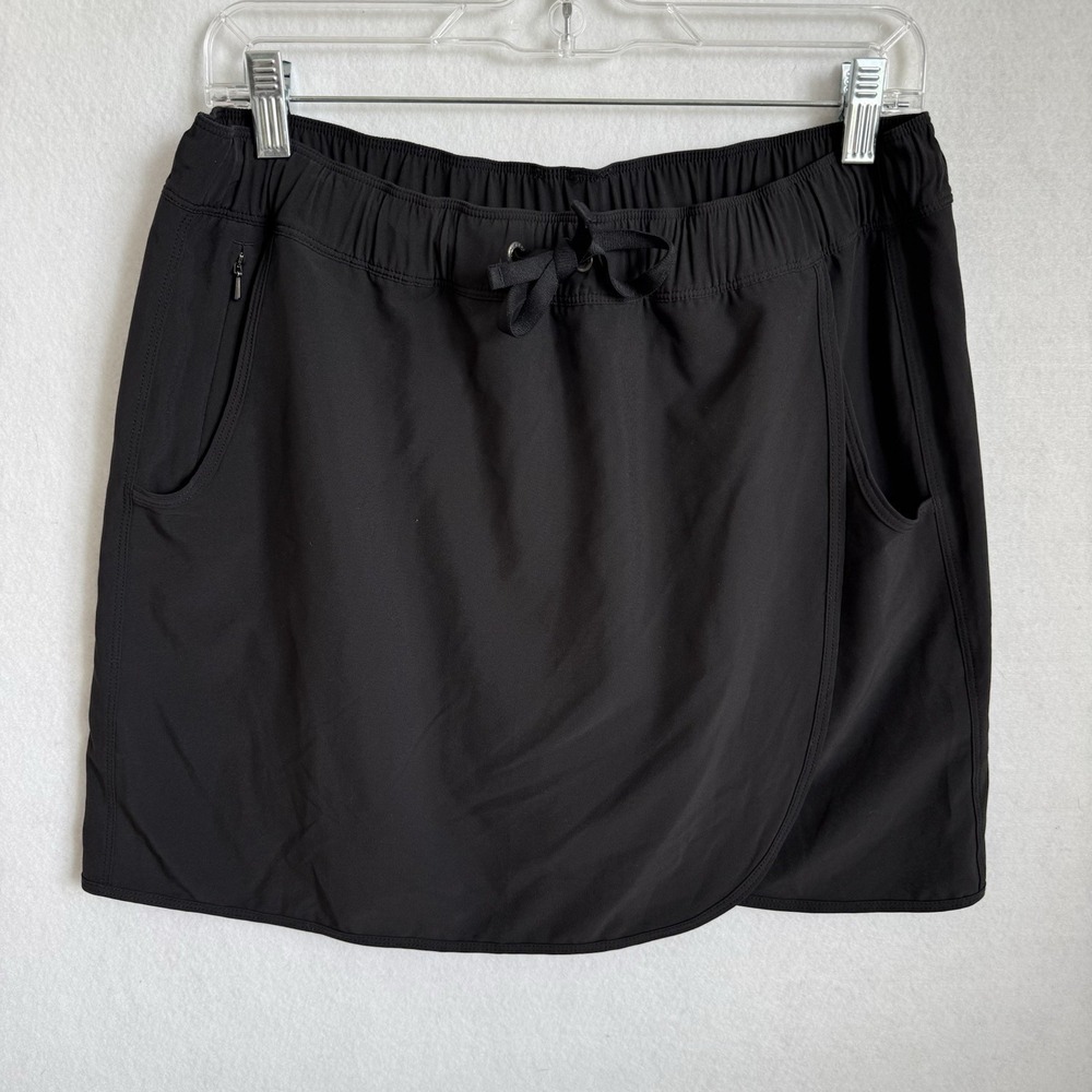 Patagonia Fleetwith Skirt Large Black Drawstring Outdoor Hiking